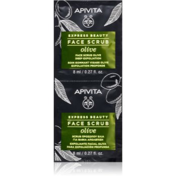 Apivita Express Beauty Exfoliating Face Scrub Olive peeling intensiv de curățare faciale - imagine 2
